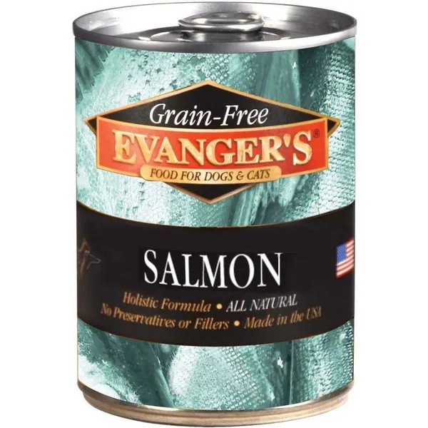 12/12.5oz Evanger's Grain-Free Wild Salmon For Dogs & Cats - Health/First Aid